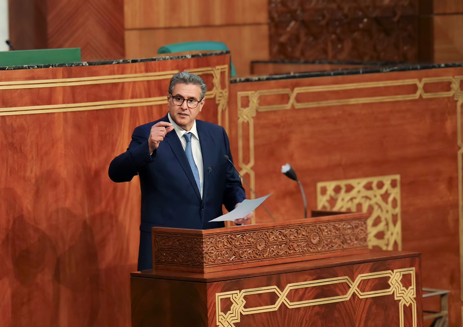 Le Chef du gouvernement M Aziz Akhannouch se rend à la chambre des