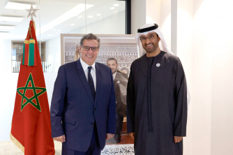 رئيس الحكومة السيد عزيز أخنوش يلتقي وزير الصناعة والتكنولوجيا المتقدمة الإماراتي  بالرباط