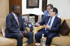 رئيس الحكومة يستقبل وزير الشؤون الخارجية والتعاون الدولي بجمهورية روندا